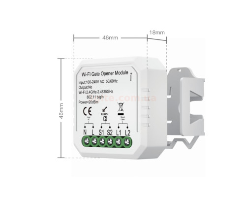 Умный выключатель открытия ворот 1-канальный